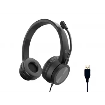 Conceptronic POLONA05B stereokuulokemikrofoni USB-liitännällä ja kohinanvaimennusmikrofonilla