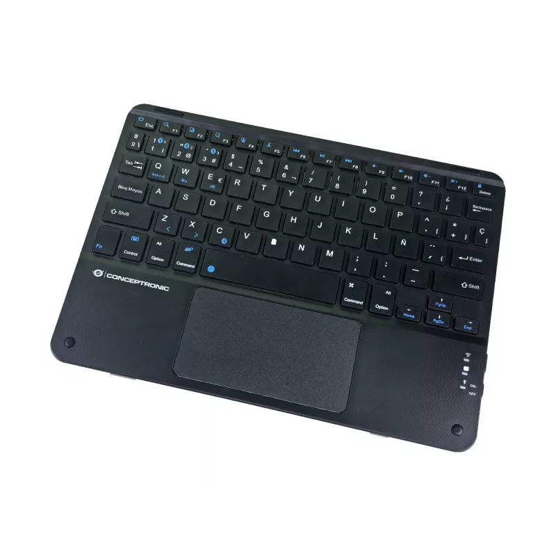 Conceptronic TOBIN01BES 10 tuuman Bluetooth-kosketuslevynäppäimistö, QWERTY espanja