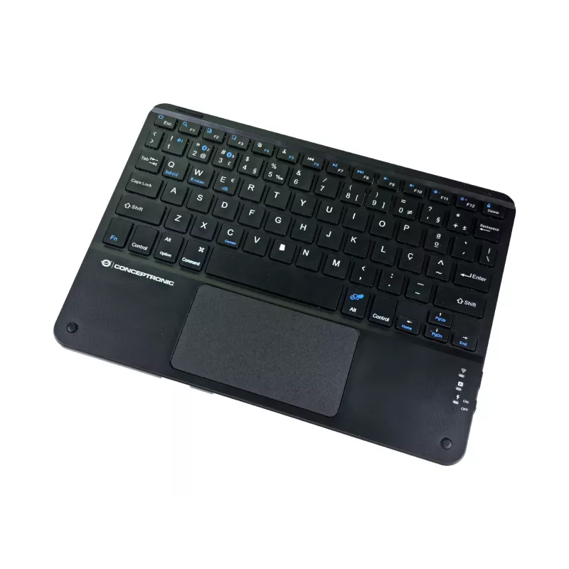 Conceptronic TOBIN01BPT 10 tuuman Bluetooth-kosketuslevynäppäimistö, QWERTY portugali