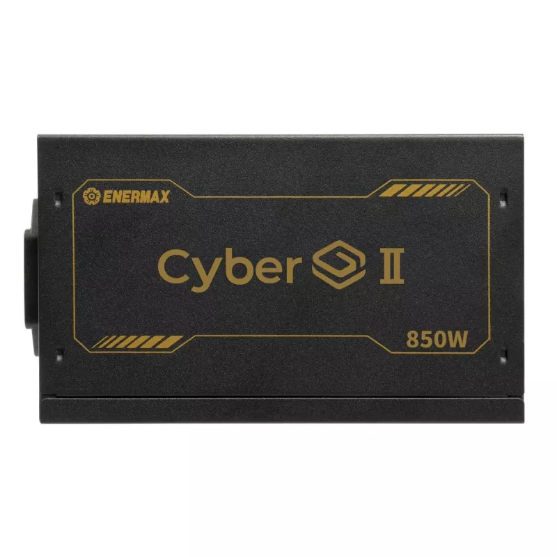 Enermax CyberG II ERV850G-AHG-NAC tietokoneen virtalähde, 850 W, 80 Plus Gold, ei-modulaarinen, ATX, 12-nastainen suuritehoinen GPU-liitin, musta