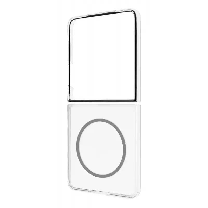 Samsung Clear Magnet -suojakuori Galaxy Z Flip7 -puhelimelle, läpinäkyvä, GP-FFF766YCATW