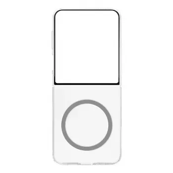 Samsung Clear Magnet -suojakuori Galaxy Z Flip7 -puhelimelle, läpinäkyvä, GP-FFF766YCATW