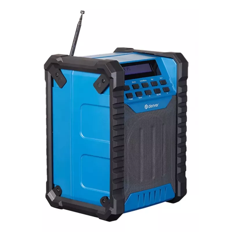 DENVER ELECTRONICS Wrd-60 työmaaradio DAB+ Bluetoothilla ja valonheittimellä