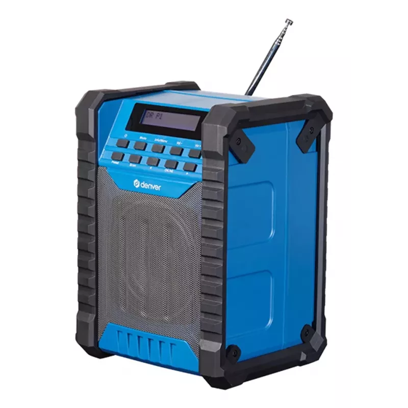 DENVER ELECTRONICS Wrd-60 työmaaradio DAB+ Bluetoothilla ja valonheittimellä