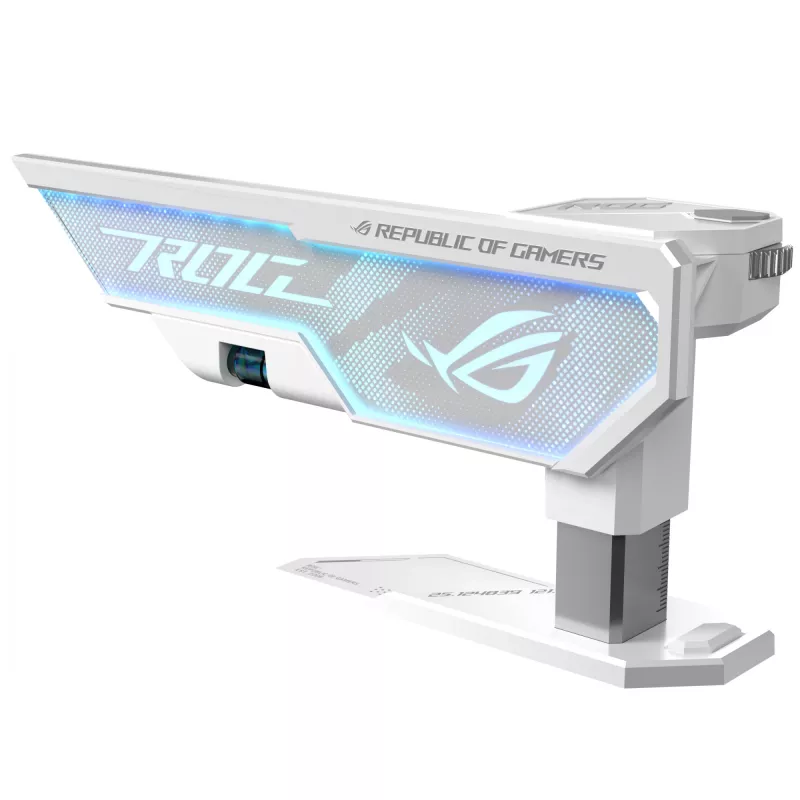 Näytönohjaintuki ASUS ROG Herculx Universal valkoinen – 0,5 m pituus, tukee 1 GPU:ta, monivärinen valaistus