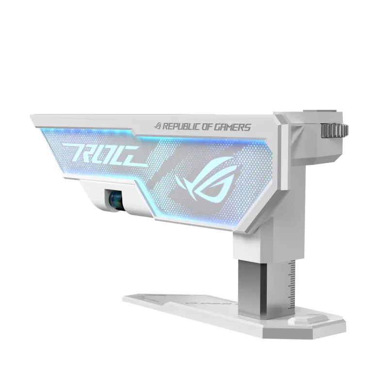 Näytönohjaintuki ASUS ROG Herculx Universal valkoinen – 0,5 m pituus, tukee 1 GPU:ta, monivärinen valaistus