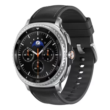 Samsung Galaxy Watch8 Classic 46mm musta Bluetooth/WLAN hybridi-eko-nahkaranneke S/M/L (SM-L500NZKADBT)