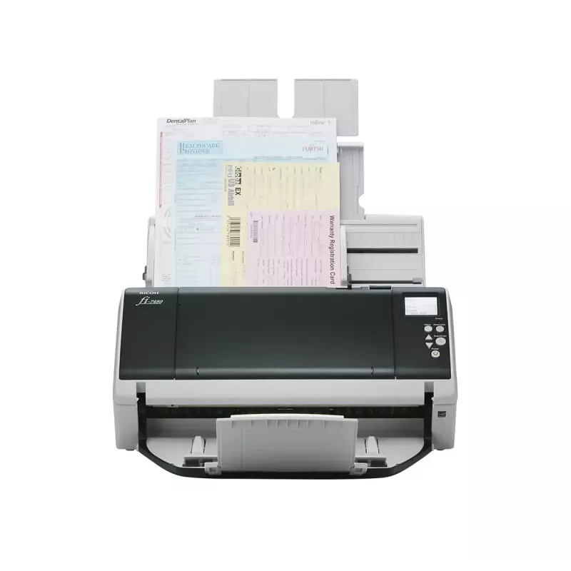 Ricoh fi-7480 ADF-skanneri 600 x 600 DPI A3 harmaa, valkoinen