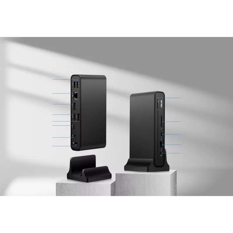 ASUS Triple Display USB-C -telakka Duo DC301 johdollinen musta