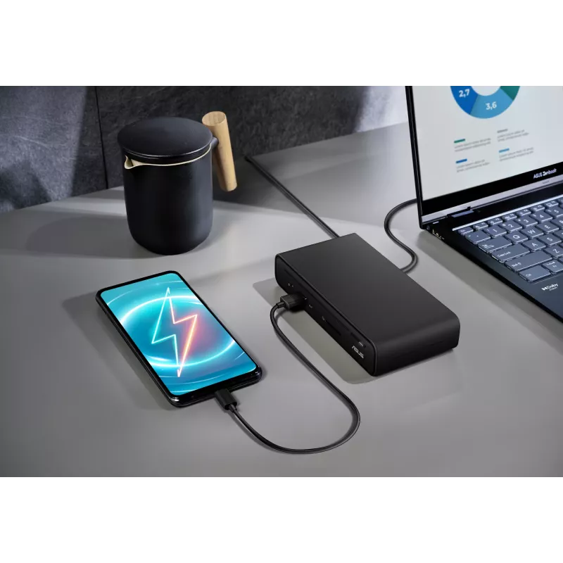 ASUS Triple Display USB-C -telakka Duo DC301 johdollinen musta