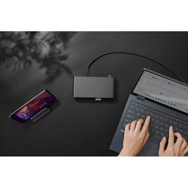 ASUS Triple Display USB-C -telakka Duo DC301 johdollinen musta