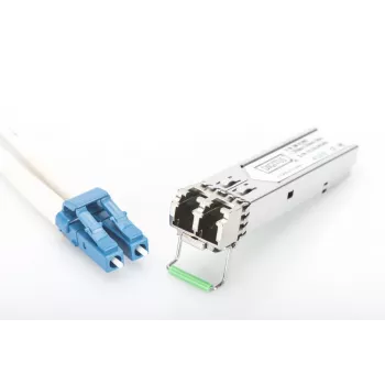 DIGITUS 1,25 Gbit/s SFP-moduuli, jopa 80 km singlemode, LC-duplex-liitin 1000Base-LX, 1550 nm