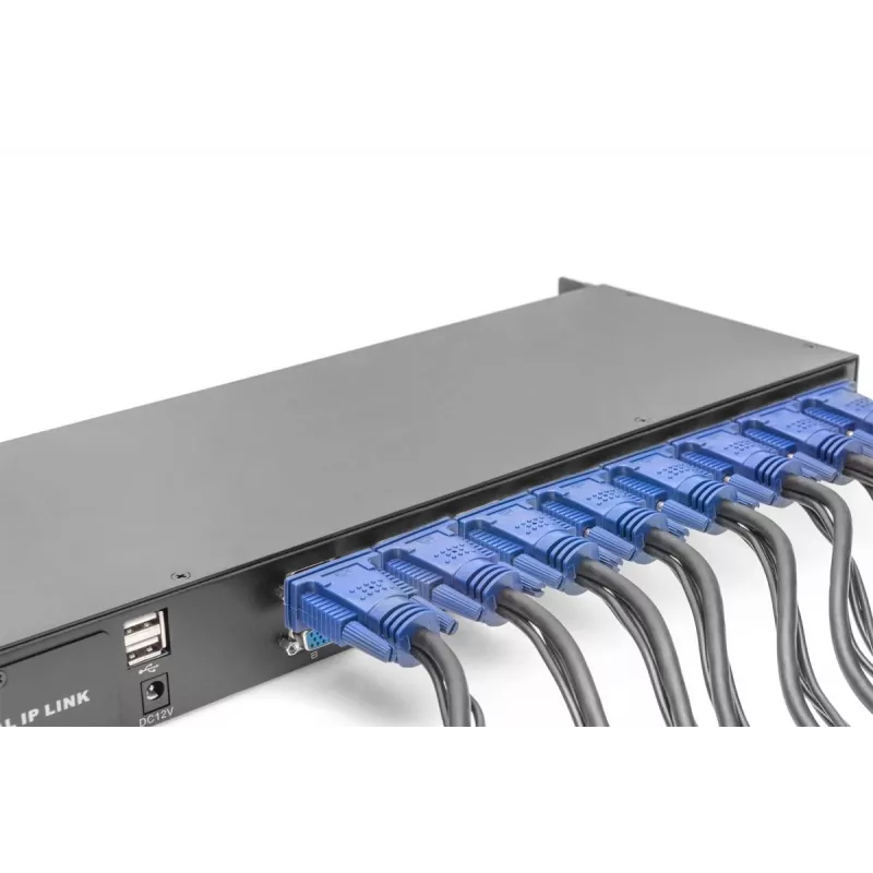 DIGITUS modulaarinen KVM-kytkin 16-porttinen modulaariselle KVM-konsolille