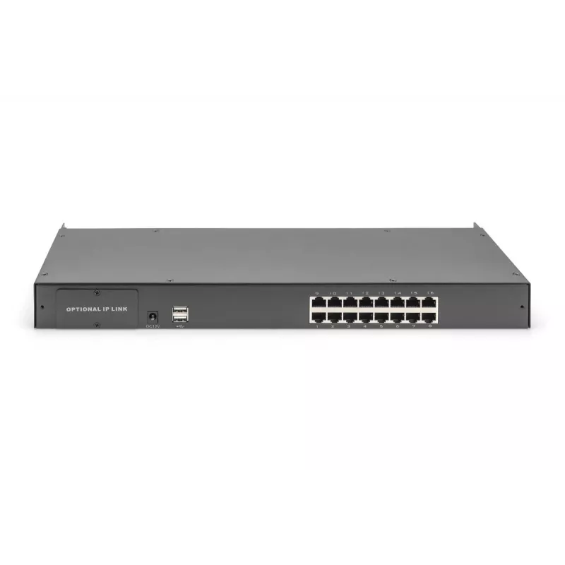 DIGITUS modulaarinen Cat5 KVM-kytkin 16-porttinen modulaariselle KVM-konsolille
