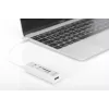 DIGITUS USB 2.0 Type-C -keskitin kortinlukijalla 3x USB 2.0. 1x SD, 1x MicroSD -liitäntä alumiinikotelo