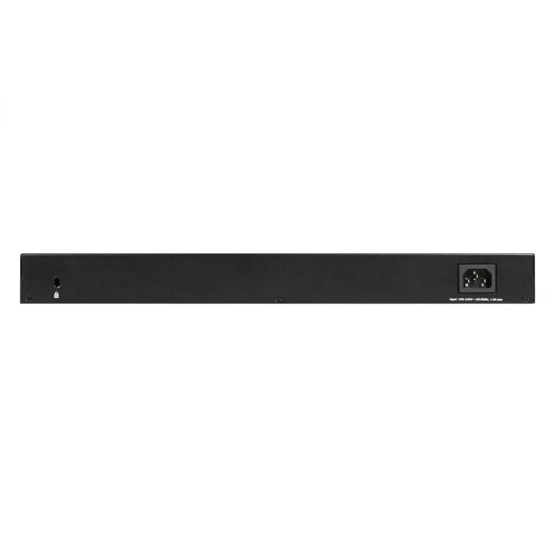 NETGEAR GS348 hallitsematon Gigabit Ethernet (10/100/1000) 1U musta