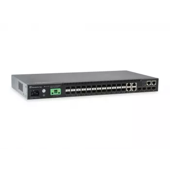 LevelOne KILBY 28-porttinen L3 Lite Managed Gigabit Fiber -kytkin, 4 x 10GbE SFP+, 4 x Gigabit SFP/RJ45 Combo