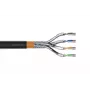 DIGITUS ulkoasennuskaapeli - Cat 7 - S/FTP - AWG 23/1 - 100 m - musta