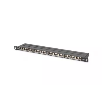 DIGITUS patch-paneeli CAT6a suojattu 24-porttinen 0,5HE (dn91624sslea)