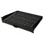 DIGITUS 2U ulosvedettävä hylly kaapeille alkaen 450 mm syvyys 88x483x352 mm, enintään 30 kg, musta (RAL 9005)