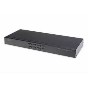 DIGITUS USB-PS/2 Combo-KVM-kytkin 8-porttinen IP-moduulipaikka