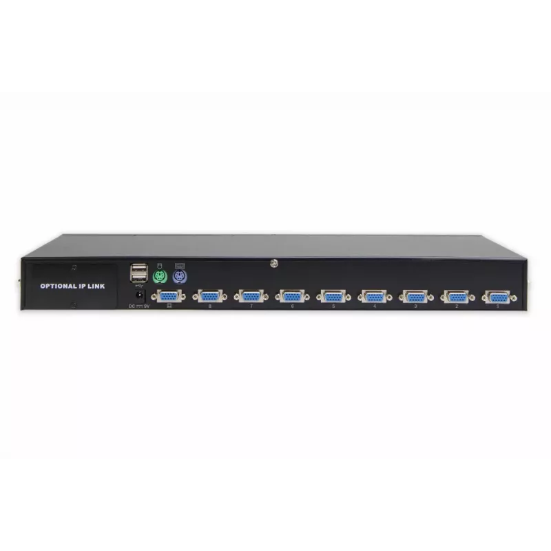 DIGITUS USB-PS/2 Combo-KVM-kytkin 8-porttinen IP-moduulipaikka