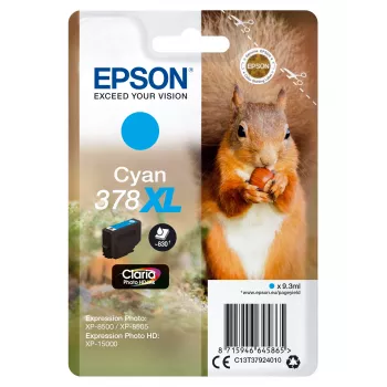 Epson Squirrel yksittäispakkaus syaani 378XL Claria Photo HD muste