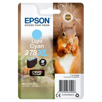 Epson Squirrel yksittäispakkaus vaaleansyaani 378XL Claria Photo HD muste