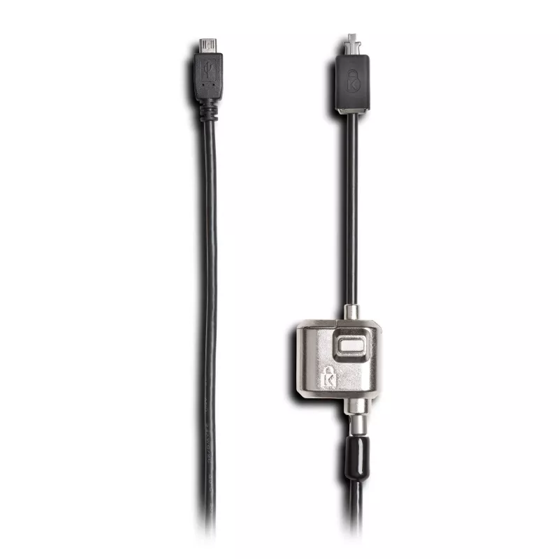 Kensington MiniSaver Mobile Keyed Lock, 1,8 m, Kensington, avain, litteä avain, hiiliteräs, musta