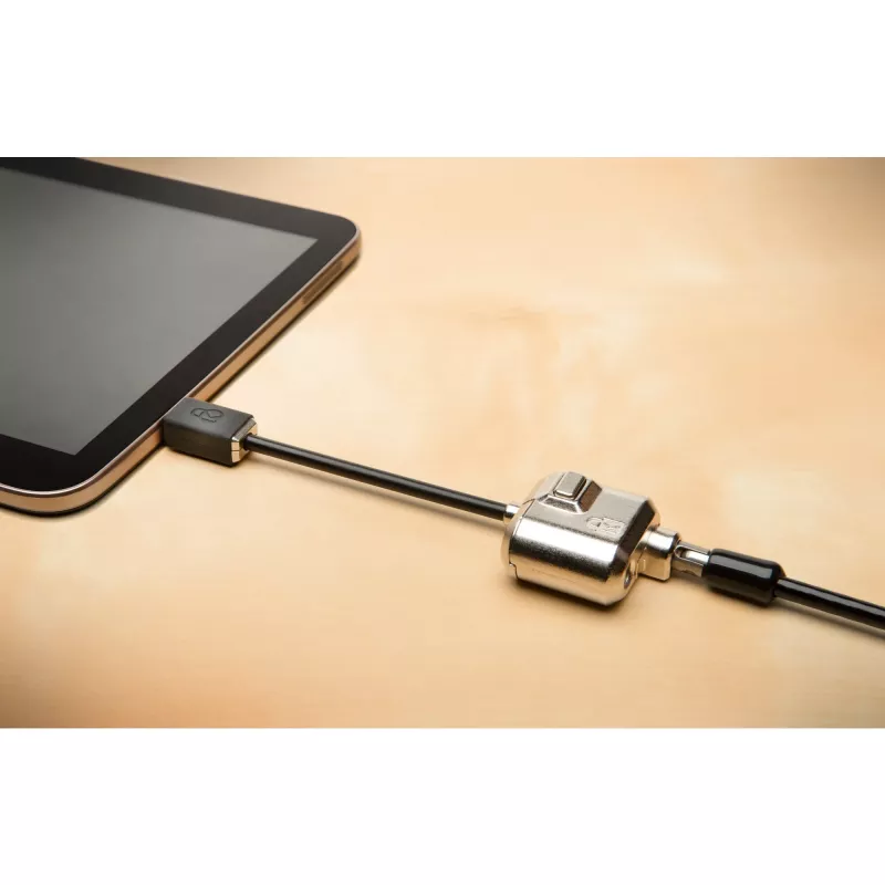 Kensington MiniSaver Mobile Keyed Lock, 1,8 m, Kensington, avain, litteä avain, hiiliteräs, musta
