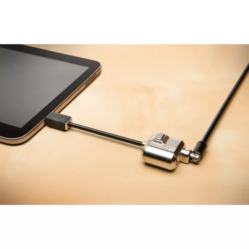 Kensington MiniSaver Mobile Keyed Lock, 1,8 m, Kensington, avain, litteä avain, hiiliteräs, musta