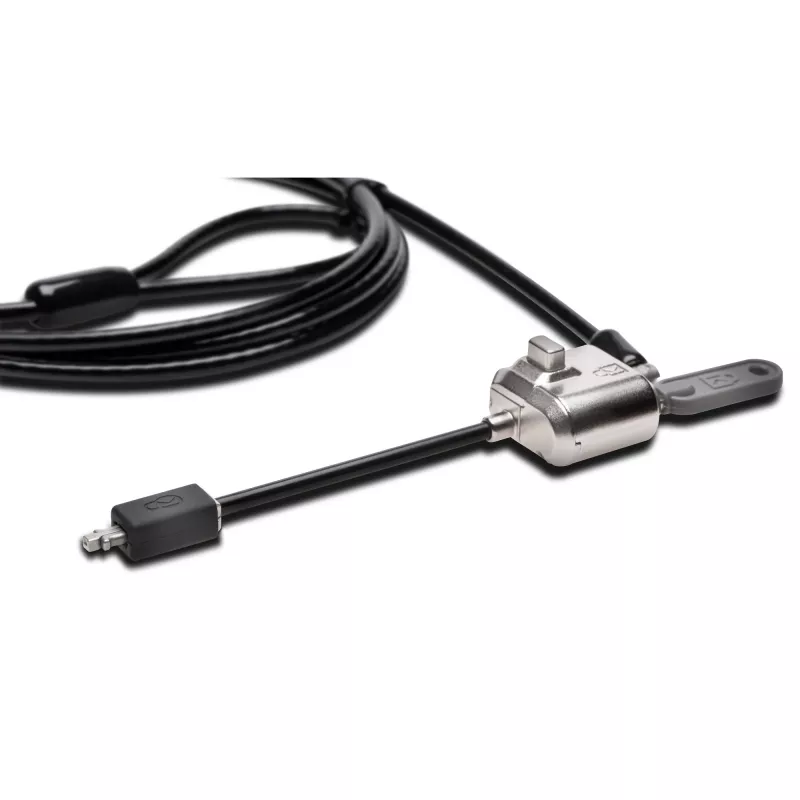Kensington MiniSaver Mobile Keyed Lock, 1,8 m, Kensington, avain, litteä avain, hiiliteräs, musta