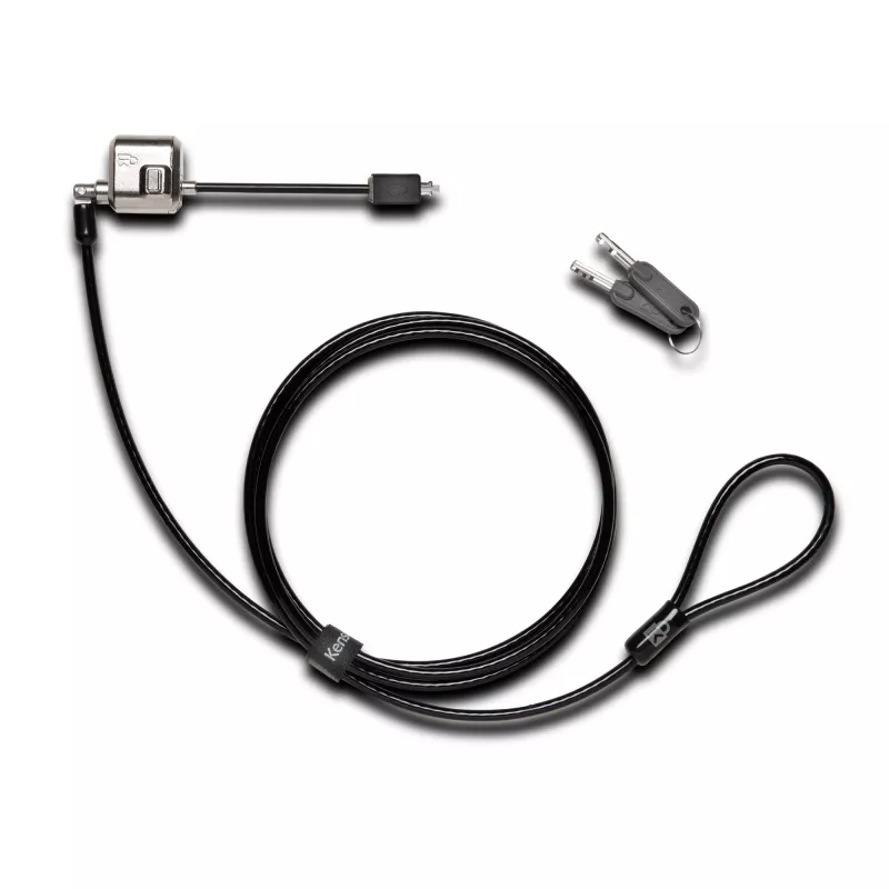 Kensington MiniSaver Mobile Keyed Lock, 1,8 m, Kensington, avain, litteä avain, hiiliteräs, musta