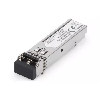DIGITUS 1,25 Gbit/s SFP-moduuli, jopa 550 m monimuoto, LC-duplex-liitin 1000Base-SX, 850 nm