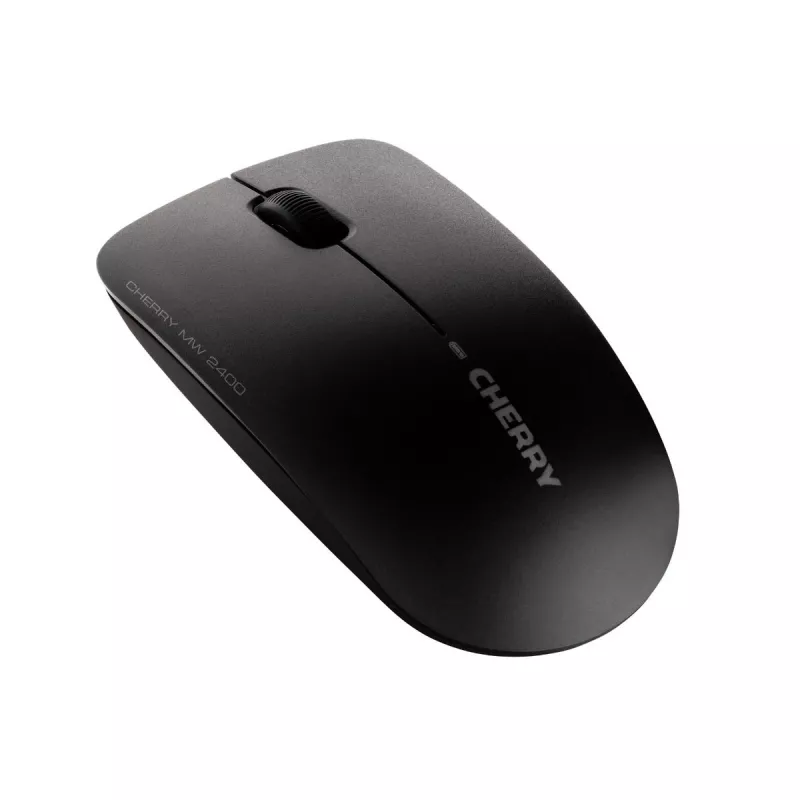 CHERRY MW 2400 langaton hiiri, musta, USB, molempikätinen, optinen, RF langaton, 1200 DPI, musta