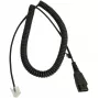 Kaapeli Jabra LINK Siemens Openstage Connector QD - RJ-45, 0,5 m (spiraali 2 m), musta