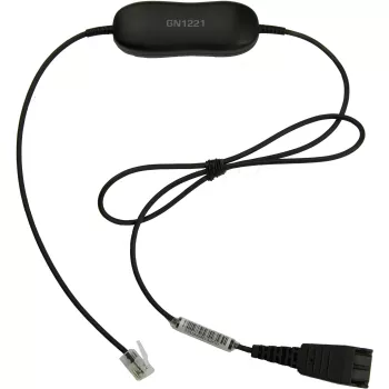 Jabra GN1221 äänenvoimakkuuden rajoitin QD - RJ9, kaapeli, musta