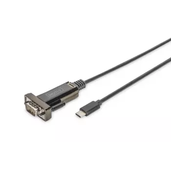 DIGITUS USB Type-C 2.0 - sarjaporttimuunnin, DSUB 9M 1m kaapeli