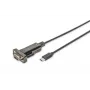 DIGITUS USB Type-C 2.0 - sarjaporttimuunnin, DSUB 9M 1m kaapeli
