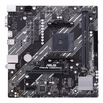 Emolevy ASUS PRIME A520M-K, AMD A520 piirisarja, kanta AM4, micro ATX, 2x DDR4, 64 GB, 1x M.2, 4x SATA III, HDMI 2.1