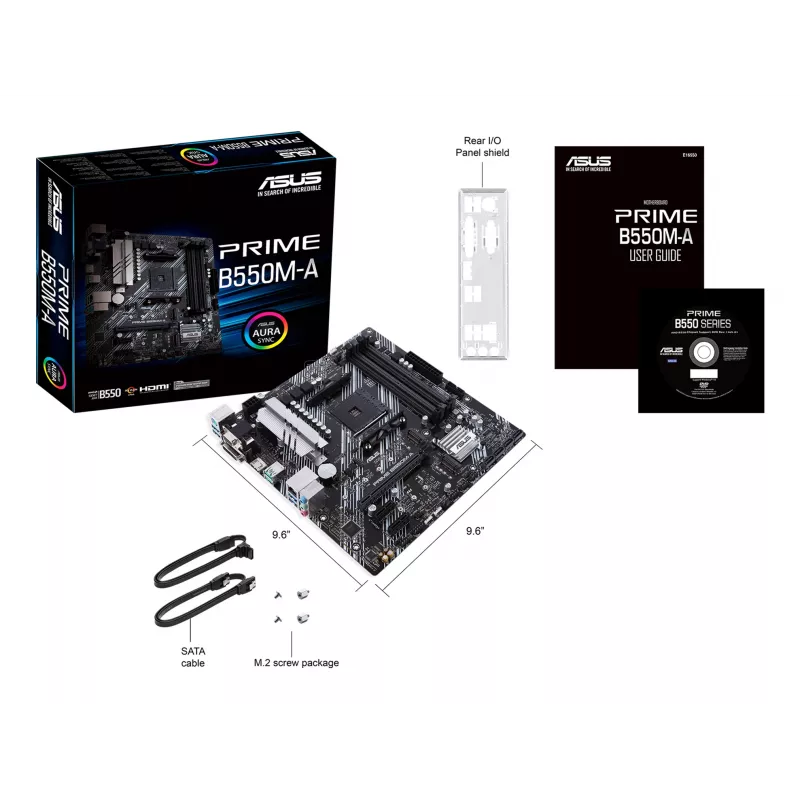 Emolevy ASUS PRIME B550M-A AMD B550 kanta AM4 micro ATX