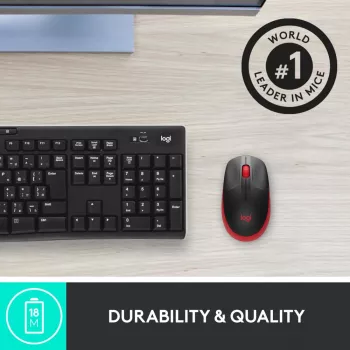 Hiiri Logitech M190 Wireless USB punainen