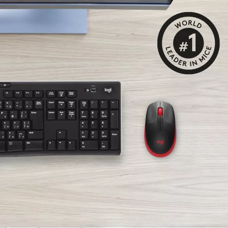 Hiiri Logitech M190 Wireless USB punainen