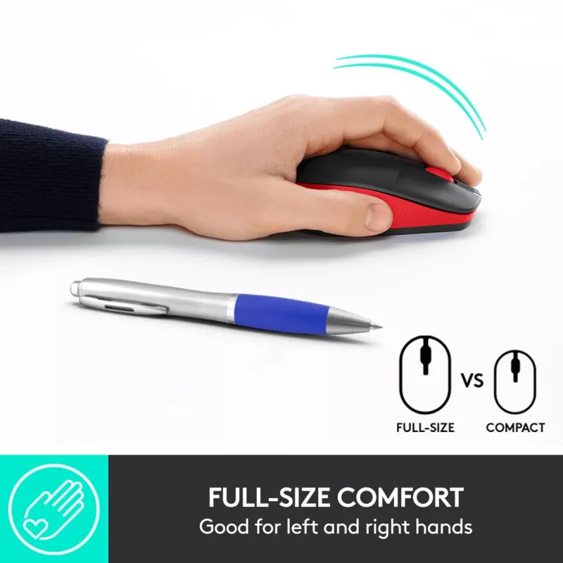 Hiiri Logitech M190 Wireless USB punainen