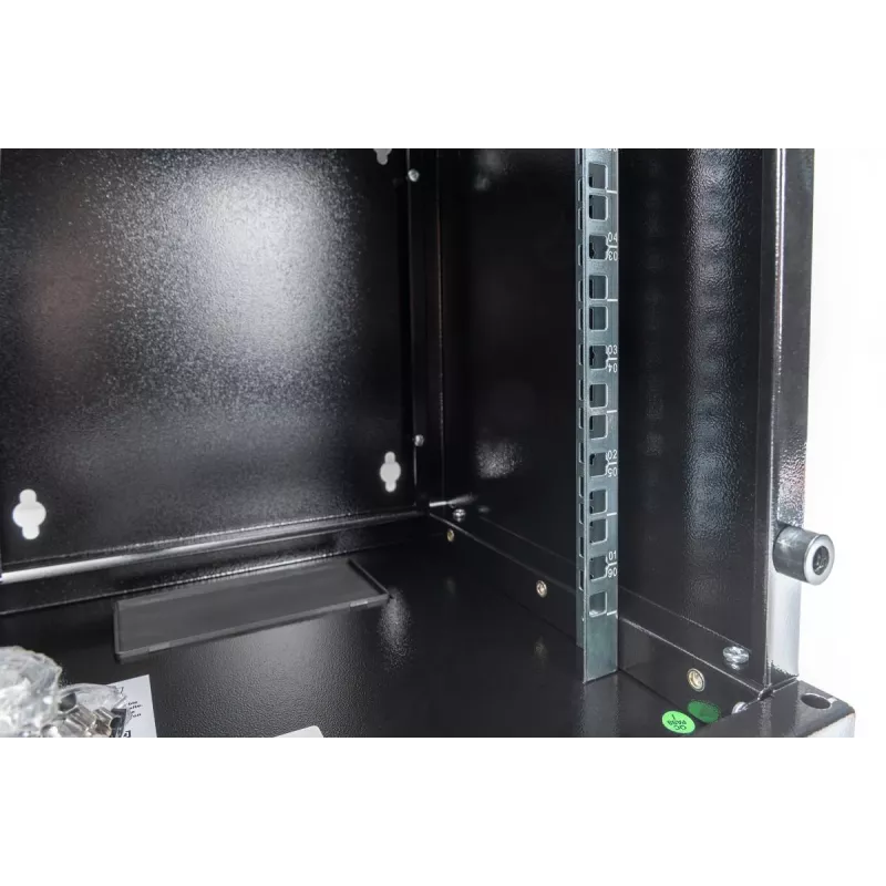 DIGITUS seinäkaappi 254 mm (10 inch) 6U seinäkaappi 330x312x300 mm, väri musta (RAL 9005)