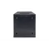 DIGITUS seinäkaappi 254 mm (10 inch) 6U seinäkaappi 330x312x300 mm, väri musta (RAL 9005)