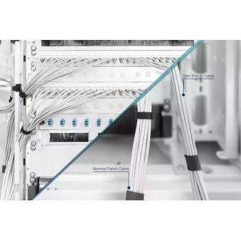 Verkkokaapeli Digitus CAT 6A U/FTP ohut verkkokaapeli RJ-45 Cat6a 1m harmaa
