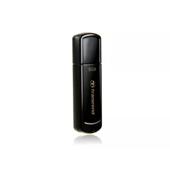 TRANSCEND Jetflash 350 - 8 GB USB-muistitikku - USB 2.0 - Musta