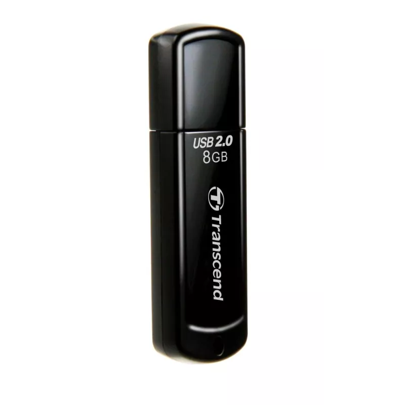 TRANSCEND Jetflash 350 - 8 GB USB-muistitikku - USB 2.0 - Musta