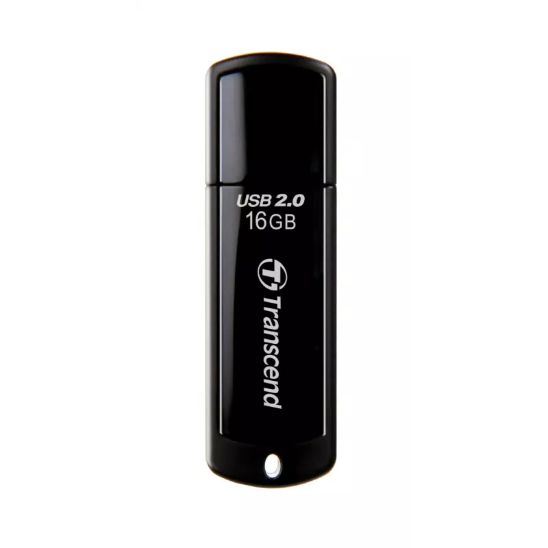 TRANSCEND Jetflash 350 - 16GB USB-muistitikku - USB 2.0 - musta